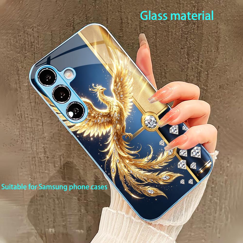 Fashionably Simple Phoenix phone case glass s26 ultra case s25 ultra case for Samsung Galaxy S26 S25 S24 S23 S22 FE Ultra Plus