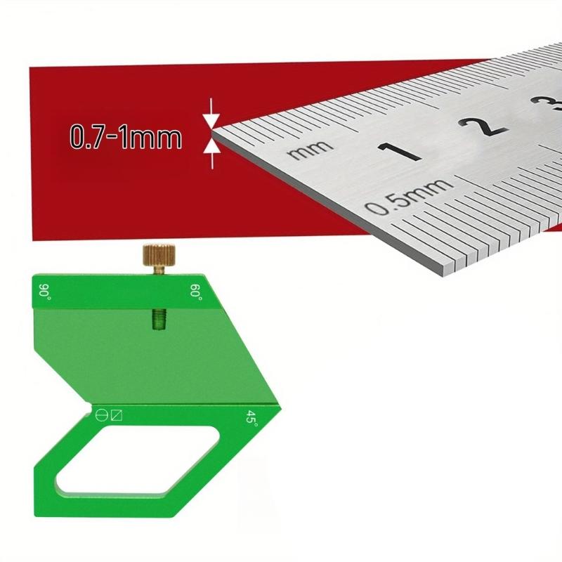 Столярный Деревообрабатывающий Угольник Алюминиевый Позиционирующий Блок Центроискатель Углы 45/60/90 градусов Разметочный Инструмент Линейка