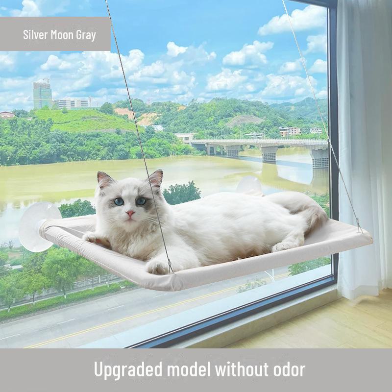 Премиальный четырехсезонный кошачий гамак - подвесная и складная кровать на подоконнике