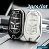 2 шт. Чехлы для корпуса автомобильного ключа для Ssangyong Rexton Y400 Y450 G4 2021 2022, подходят только для автомобильного ключа, показанного на изображении.