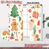 2pcs,Curtains Christmas Cute Elements (3) Print Popular Curtains Yarn Curtains Art Deco Festive Use for Semi-Transparent Living