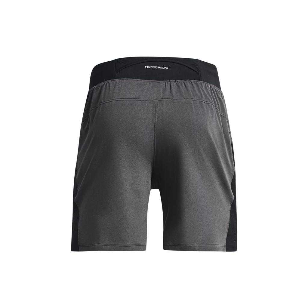 Under Armour Сплошные шорты для бега с эластичной резинкой на талии, мужские штаны, черные 1376510-001