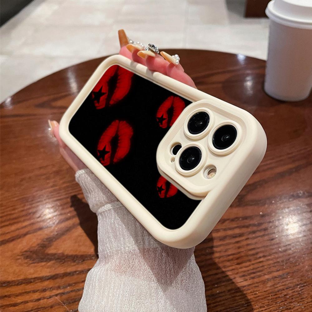 LZ19 Lips kiss art силиконовый чехол для телефона Samsung A15 A35 S24 S23 Ultra S22 S21 Plus S20 FE A05 A06 A54 A55 A53 A14 M15 противоударный задний чехол