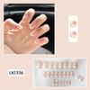 24pcs/Box French Full Cover Artificial Fake Nails Ballerina False Nails Wearable Nail Tips
