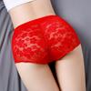 Бесшовные кружевные трусики с высокой талией для женщин, нижнее белье, сексуальные дышащие сетчатые трусы с цветочной вышивкой, большие размеры 3XL, нижнее белье
