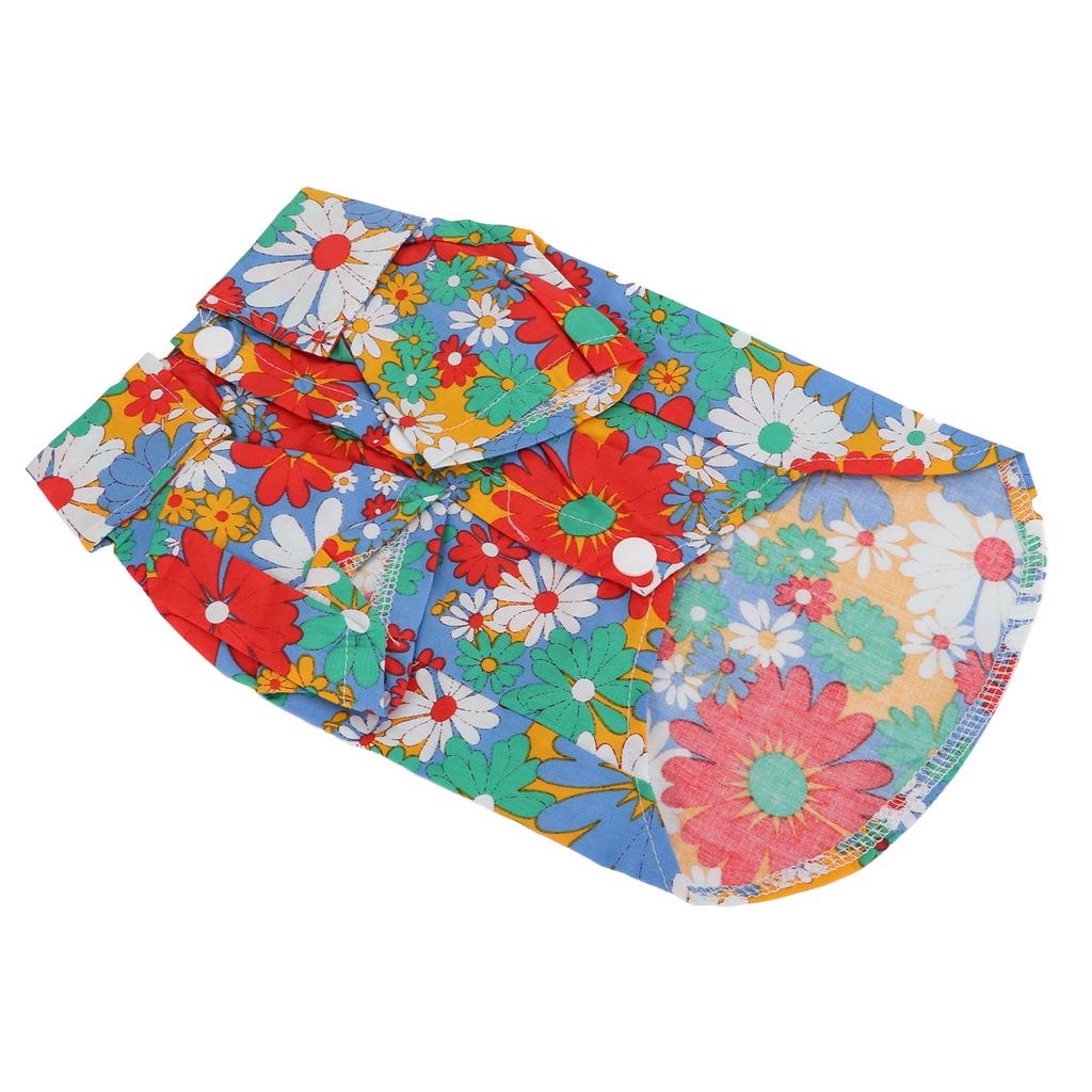 Гавайская футболка для питомца, летний жилет для собаки/кошки, милый костюм питомца, подходит для маленьких и средних размеров