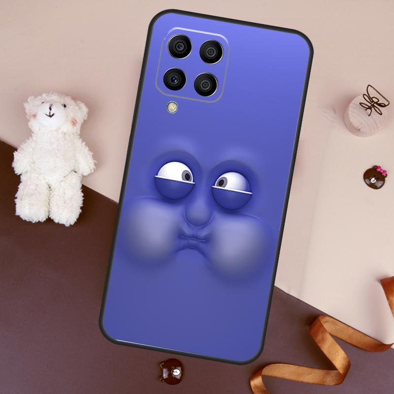 3D забавное лицо Милый чехол Для Samsung Galaxy M32 M52 M14 M54 M13 M33 M53 M56 M36 M16 M31 M11 M12 M35 M55 M15 M06