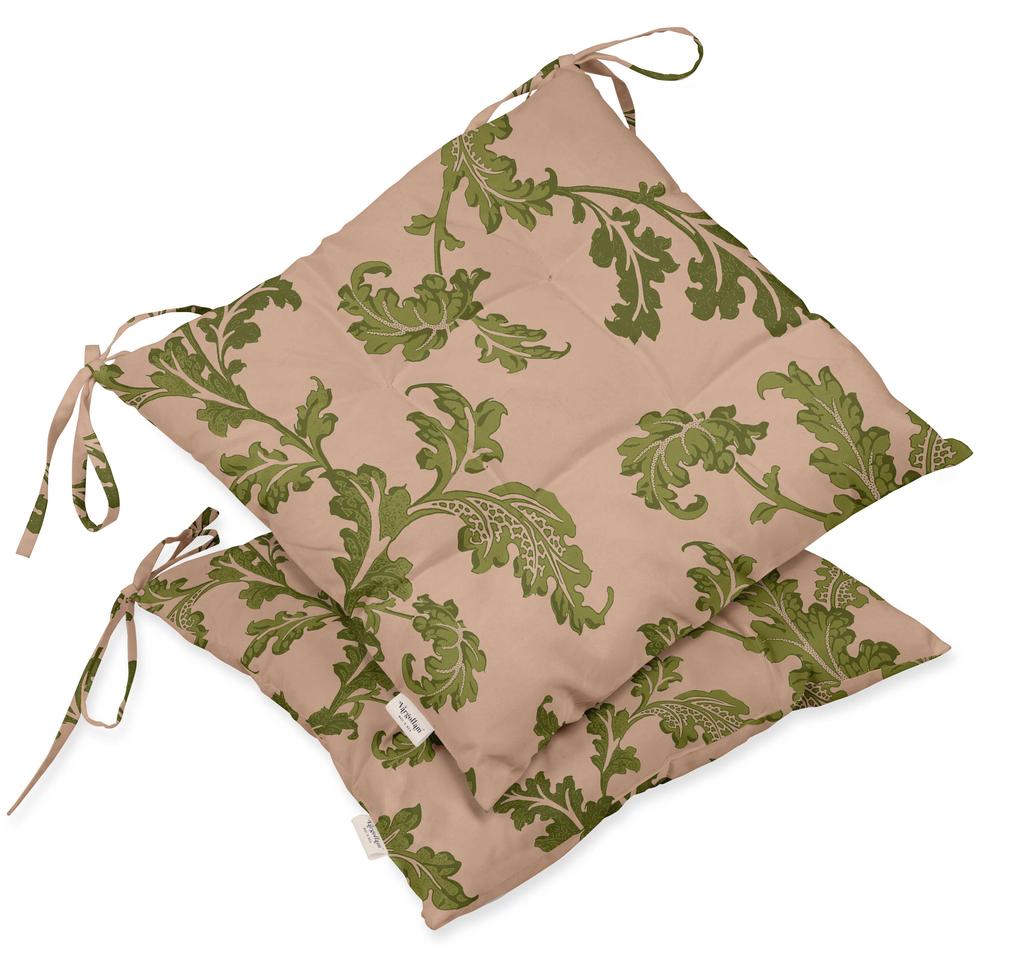 Vargottam Комплект из 2 квадратных подушек для сидения для патио с ворсом и принтом, водостойкая, 19 дюймов, фиолетовая |