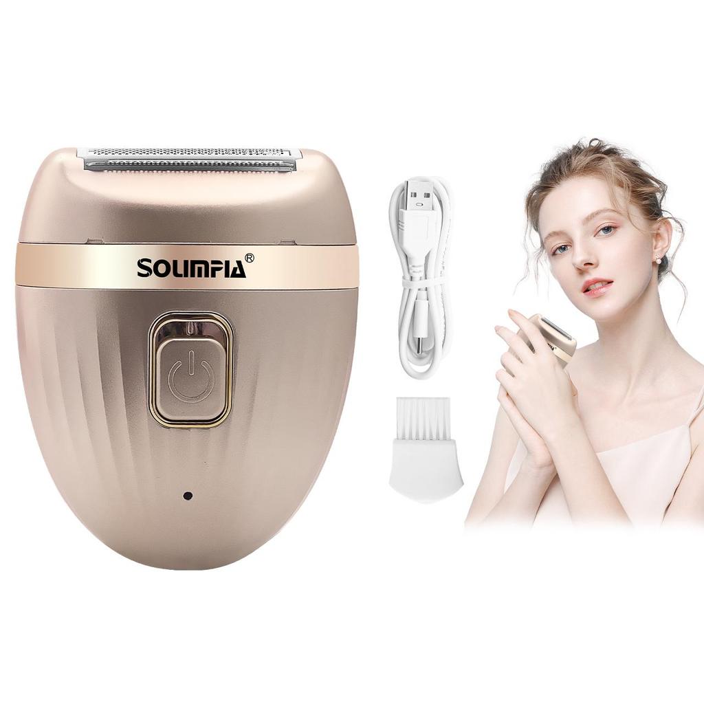 Электрическая бритва для женщин, триммер для бикини, беспроводная, USB, перезаряжаемая, для влажной и сухой уборки, безболезненная