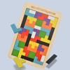 Деревянный пазл Тетрис Строительные блоки: Развивающая игра-пазл для детей