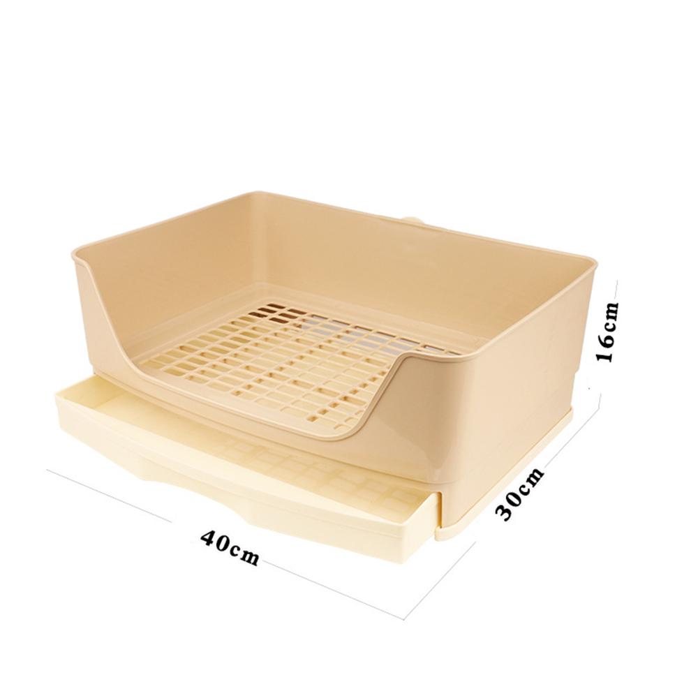 Pet Rabbit Large Drawer Toilet Anti-Overturning Fixed In Cage Small Animal Guinea Pig Adult Hamster Easy Clean Potty Trainer