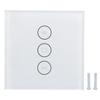 Smart WiFi Curtain Switch Touch Panel Timer APP Voice Control for Google Home for Tuya EU Plug 110‑240V