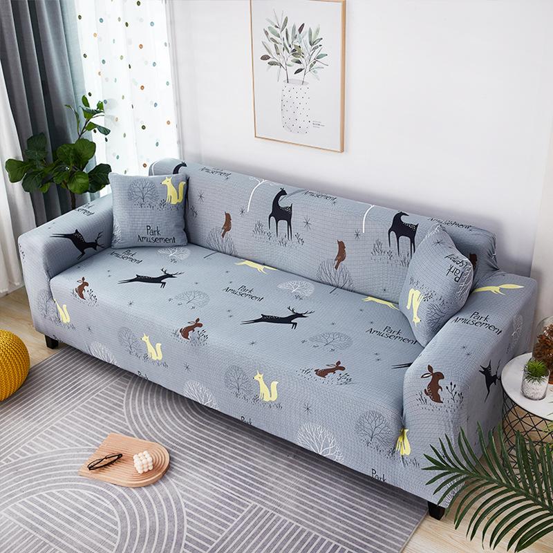 1/2/3/4-местные Чехлы L-образной формы в скандинавском стиле, эластичные чехлы для диванов с простой геометрией для гостиной, офиса, кабинета, дивана