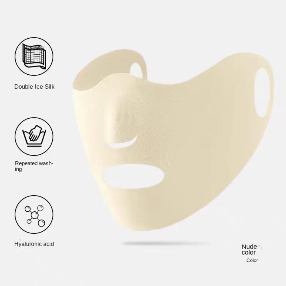 Traceless Ice Silk Mask Anti-UV Riding Face Mask Fashion Face Cover Scarf Outdoor Sports