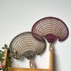 Wall-mounted Fan Plantain Summer Fan Hand-cranked Fan Old-fashioned Plum Fan Mosquito Repellent Seaweed Straw Decorative Fan