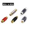 Двойной разъем RCA к RCA, соединительный штекер, гнездовой разъем для аудио-видео AV-кабеля, удлинитель для камеры видеонаблюдения