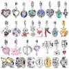 Медное Любовное Сердце Красочный Зажим Милый Пес Домашние Животные Подвеска Сделай Сам Мелкие Бусины Подходят для Оригинального Браслета с Шармамы Женские Украшения Сделай Сам