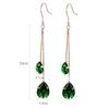 Yoursfs earrings ladies emerald long swaying american earrings venetian chain 14k gold filled women fashion earrings