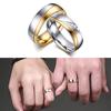 Lover Ring Wedding Golden Alloy Titanium Steel Band Bridal Jewelry Accessory For Men And Women