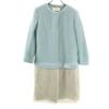 Made In France No Color Coat 36 Dark Marks Light Blue Special Wing Women Used