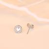 Fashionable Small Earrings Circle Love-shaped Female Student Earrings