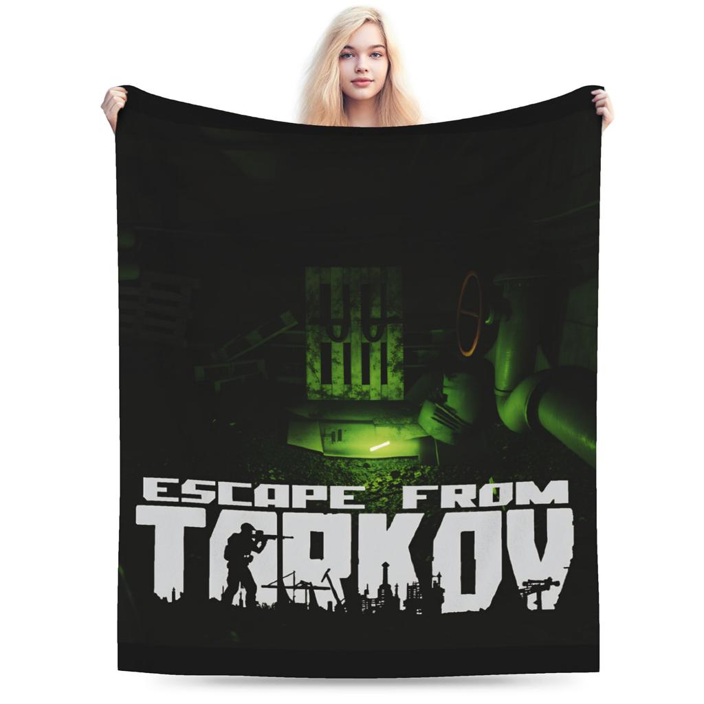 Теплые Мягкие Одеяла Девочки Мальчики Кемпинг Escape from Tarkov Scav PMC Карта Плед Фланелевое Покрывало Для Забавного Дивана-Кровати
