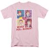 I Love Lucy Panels Mens T Shirt Pink Officially Licensed