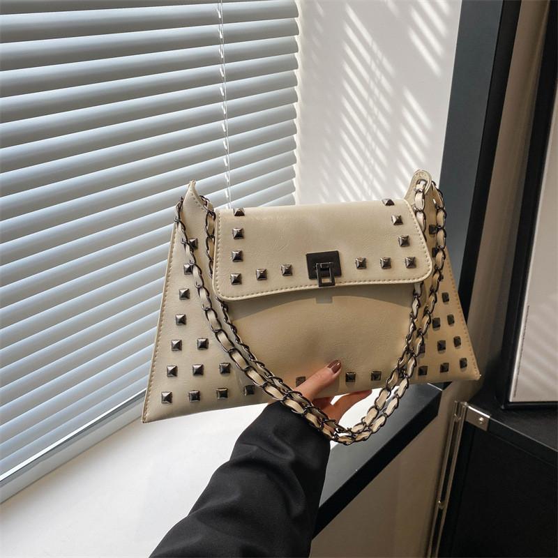 Стильная винтажная сумка-конверт Шикарная ретро сумка подмышку для женщин в черном, коричневом, белом, зеленом цвете