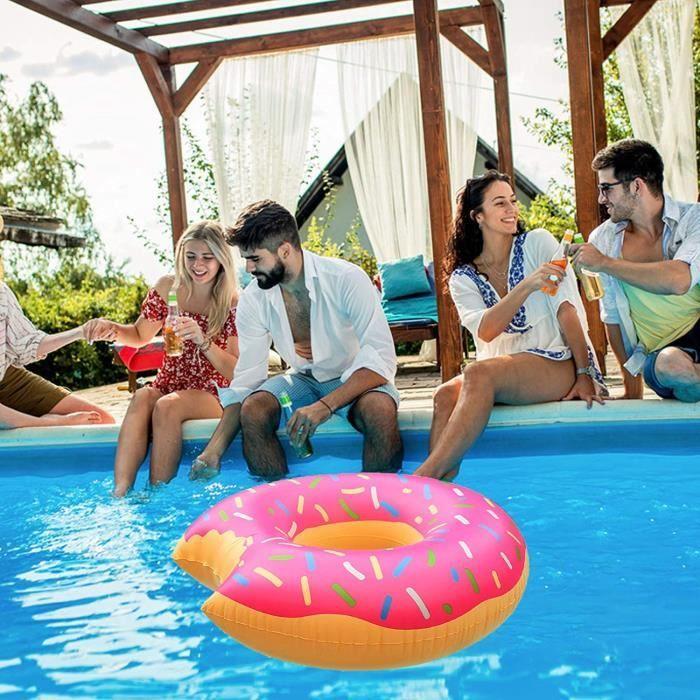 Bouée d'été - Bouée Donuts - PVC écologique - 3 ans et plus - Mixte - Confortable et sûr