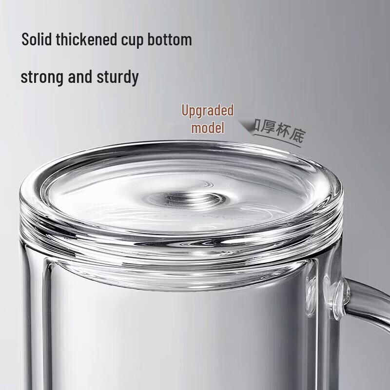 FUGUANG Large Double-Layer Borosilicate Glass Tea Infuser Cup