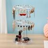 Rotating Earrings Storage Rack Female Earrings Display Stand Finishing Bracelet Hanging Necklace Sma