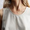 EMANCO Not Fade 3Pcs Minimalist Stainless Steel Necklace Women Layered Chain Choker Necklace for Women Pendant Necklace Jewelry