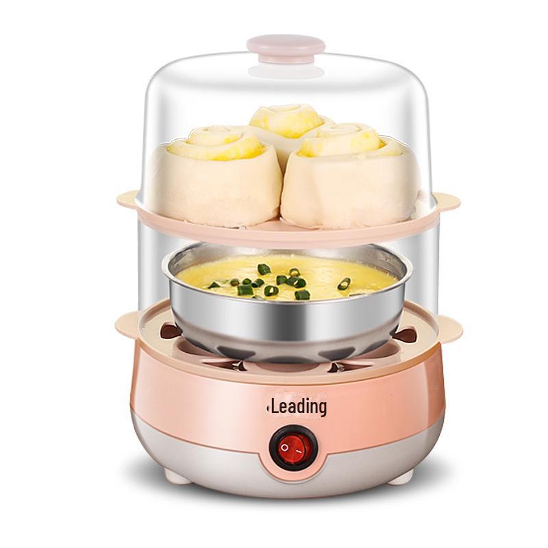 Lingrui Single-Layer Egg Cooker: Automatic Steamer for Boiled Eggs and Fast Breakfasts