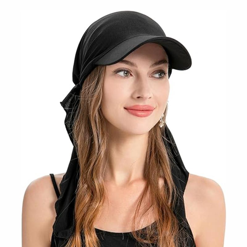 Baseball Caps Shawl Design Women Muslim Low Profile Fitted Hat Summer Soft Breathable Headscarf
