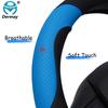 DERMAY PU Leather Car Steering Wheel Cover M size for LADA 14-15" Steering Wheel Free Shipping