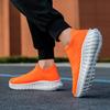 Оранжевая платформа Пара носков Обувь Дышащая Мужские кроссовки Удобные Стильные Кроссовки для бега Женские tenis de mujer