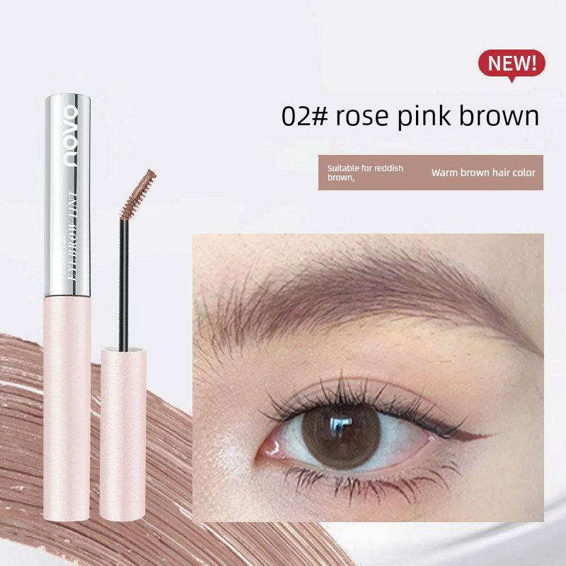 Novo Eyebrow Dye Light Color Korean Style Pink Brown Waterproof Long-Lasting Non-Fading Wild Eyebrow Pencil for Women Styling Beginners