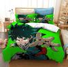 Anime 3D Printed My Hero Academia Duvet Cover Pillowcase Bedding Set Double Twin Full Queen King Adult Bedclothes Quilt Cover