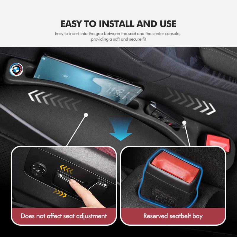 KMLA1 Car Seat Gap Filler Side Seam Plug Strip Leak-proof Filling Strip For BMW E36 E39 E87 E60 E46 E53 E90 F10 F20 F25 F30 X3 X5
