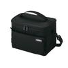Термосумка Soft Cooler 5 л, полностью черная, изолированная сумка, 5-слойная конструкция изоляции, складная, компактная, водоотталкивающая ткань, тип-коробка, RFD-0051 ALB