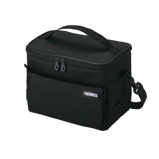 Термосумка Soft Cooler 5 л, полностью черная, изолированная сумка, 5-слойная конструкция изоляции, складная, компактная, водоотталкивающая ткань, тип-коробка, RFD-0051 ALB