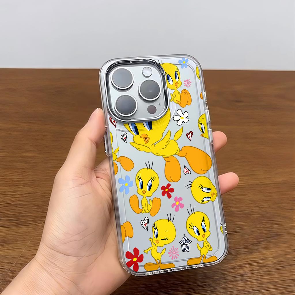 Phone Case For Cartoon T-Tweety Birds Piolins iPhone 17 16e 16 15 14 13 12 11 mini Pro Max X XR XSMAX 8 7 Air Plus Soft Cover