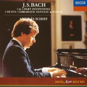CD SCHIFF ANDRS JS Bach Twovoice and threevoice UCCD5075 2003 Japan Classical Used