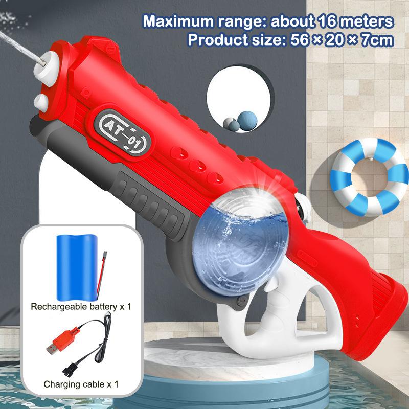 Водяной пистолет большой емкости Летняя развлекательная игрушка для водных игр Полностью автоматический водяной пистолет Игрушки для открытого бассейна