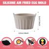 3/4/6/12Pcs Air Fryer Silicone Egg Poacher Cups Silicone Egg Cooker Mold Baking Custard Tart Pie Desserts Egg Poaching Maker