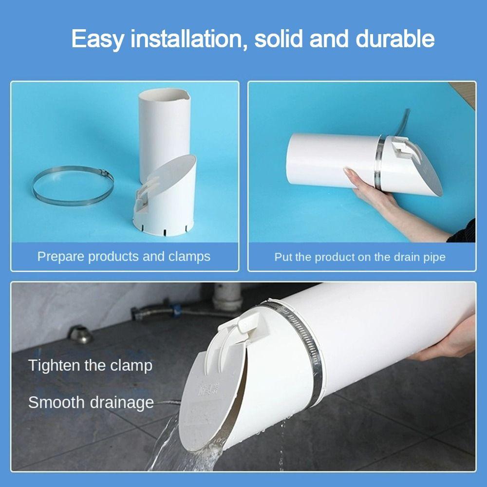 50-160mm Insect-proof Roof Cover Anti Odor Rain Pipe Cap Outdoor Balcony Bathroom Accessory