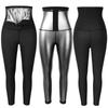 Брюки для сауны для женщин, спортивные леггинсы с высокой талией, компрессионные брюки для похудения, горячие термотренировки, тренировочные капри, брюки для фитнеса, формирователь тела