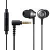 Elecom Stereo Earphones Canal Type with Microphone Fast Music FS12C Heavy Duty Cable Black 3.5mm 10.0mm EHP-FS12CMBK
