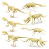 Fossil Dinosaur Skeleton Model With Plastic Material For Kids Decor Educational