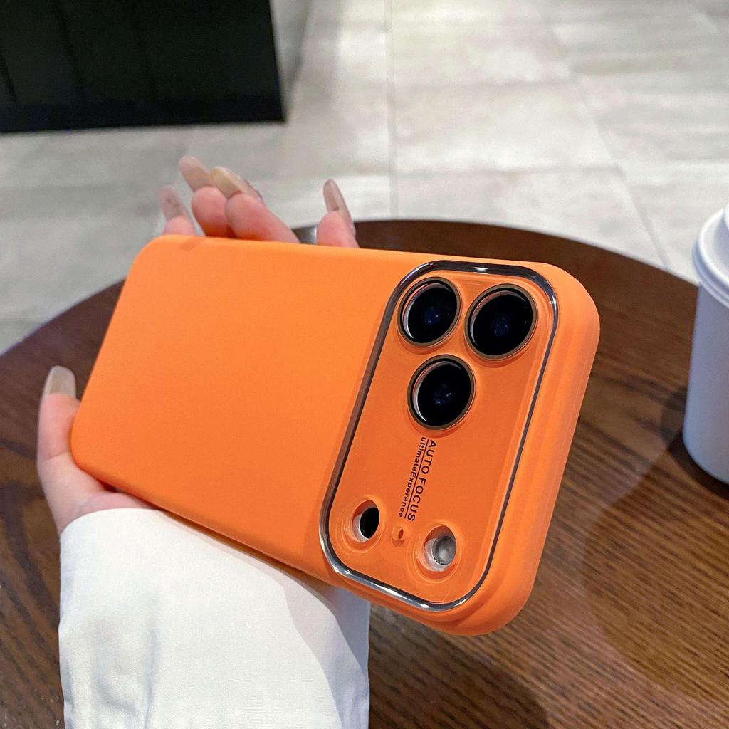 Чехол-пленка для линз iPhone 17 Pro Max из жидкого силикона, Полное покрытие, Ультратонкий, Защита от падений